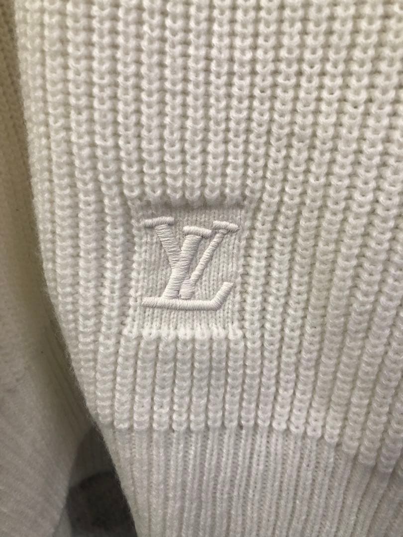 新作 ヴィトン 本物 エンブロイダリー シグネチャー カシミヤ クルーネック S