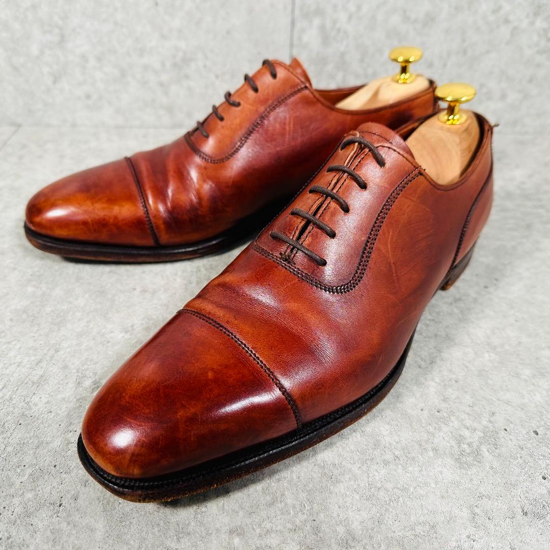 クロケット＆ジョーンズ ストレートチップ 内羽根 革靴 レザー 9780-11B