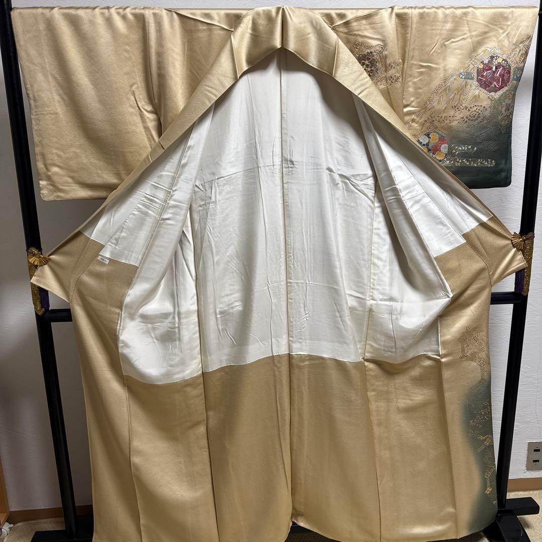 訪問着　豪華絢爛　トールサイズ　身丈160 美品　落款　パールトーン　ア-4