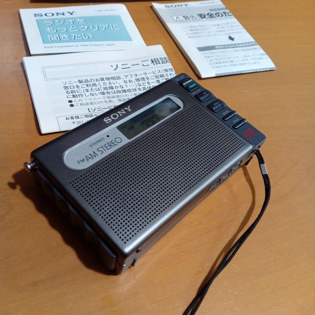 SONY SRF-M100 ポータブルラジオ 美品 元箱 付属品付 受信OK