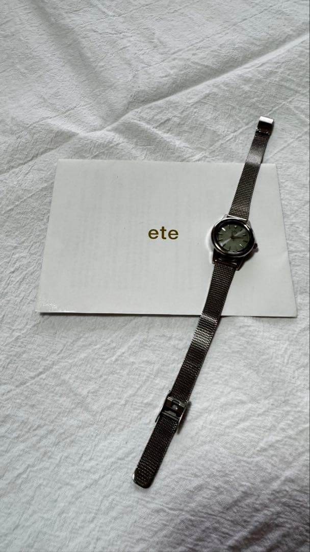 ete ソーラーウォッチ メッシュベルト レディース