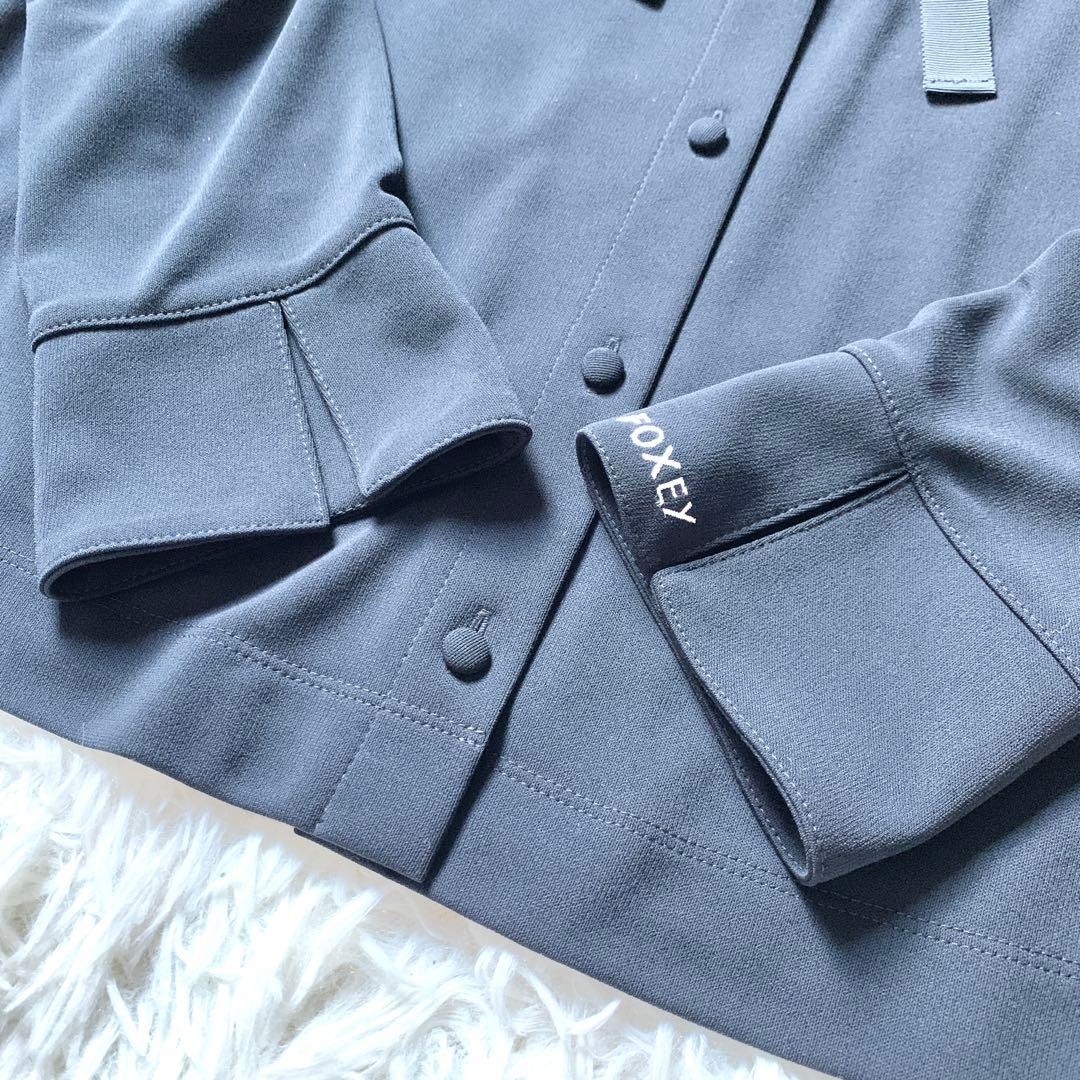 未使用級✨フォクシーニューヨーク LADY BOW カーディガン 袖ロゴ