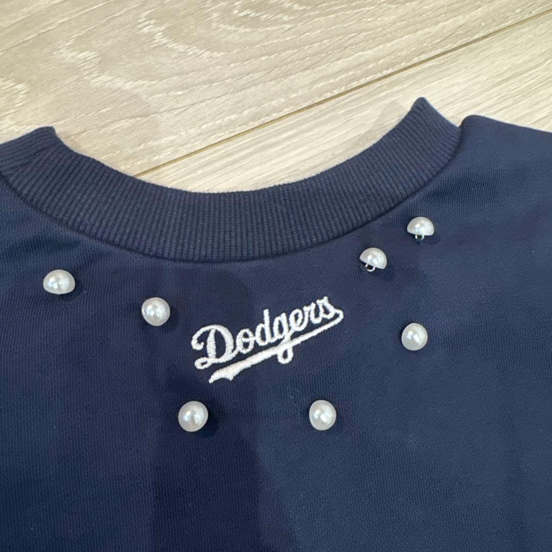 CADUNE<MLB別注>パールスウェット　ネイビー