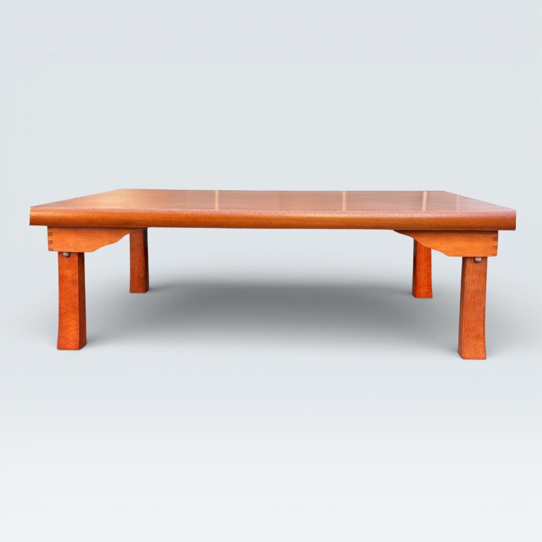 【美品】天然木 折り畳み座卓 105×75cm 和モダン ローテーブル