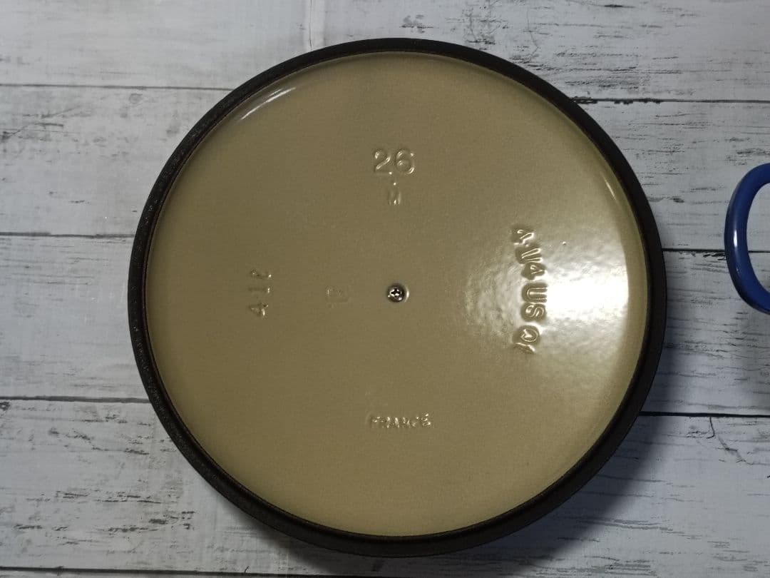 ルクルーゼ　26cm　マルミット　コバルトブルー　LE CREUSET