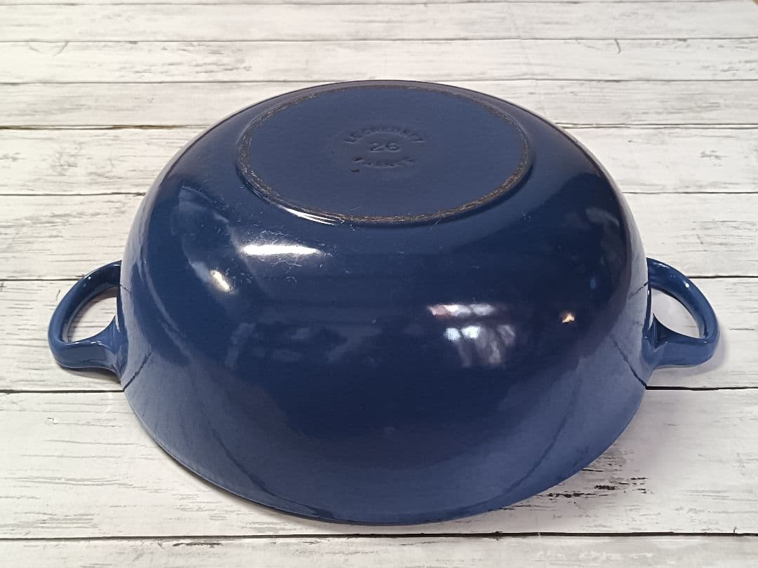 ルクルーゼ　26cm　マルミット　コバルトブルー　LE CREUSET