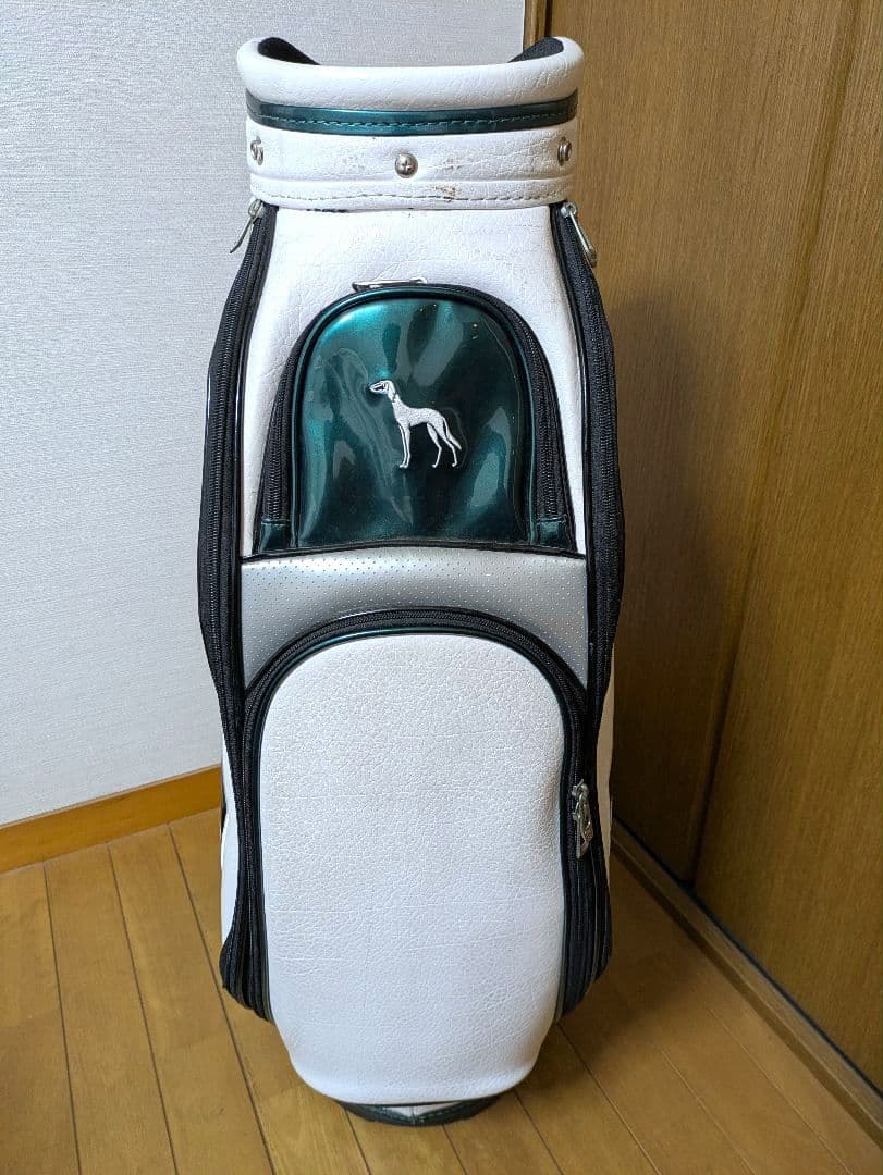 中古 adabat アダバット ゴルフ キャディバッグ【ホワイト/グリーン】