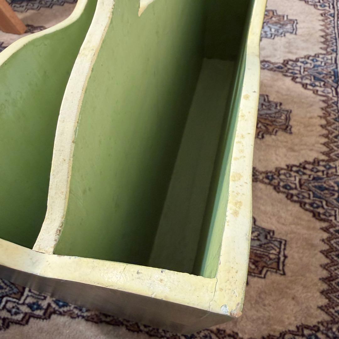 ブロカント マガジンラック プロヴァンス フレンチ 花柄 カントリー 木製