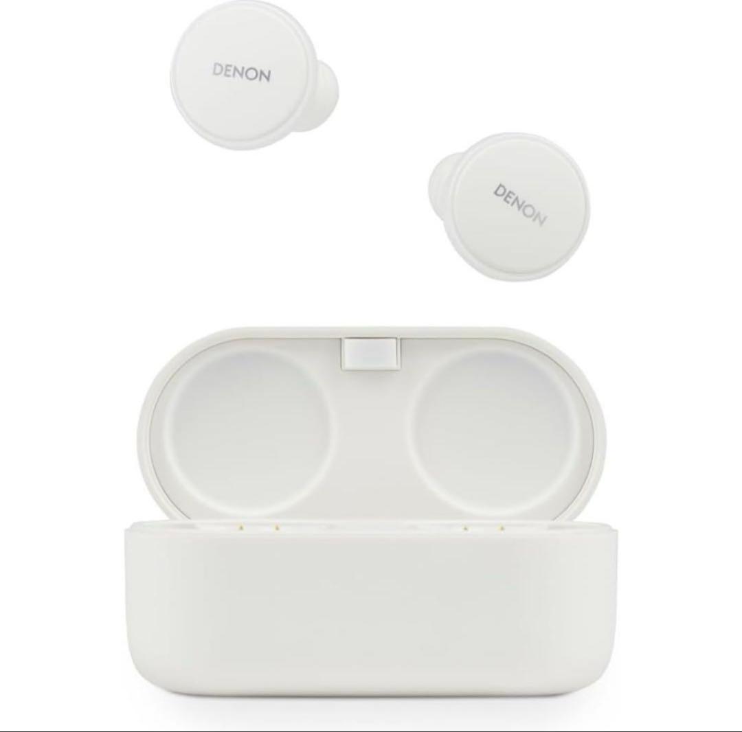 ほぼ未使用！Denon ワイヤレスイヤホン Bluetooth 防滴/マイク付き