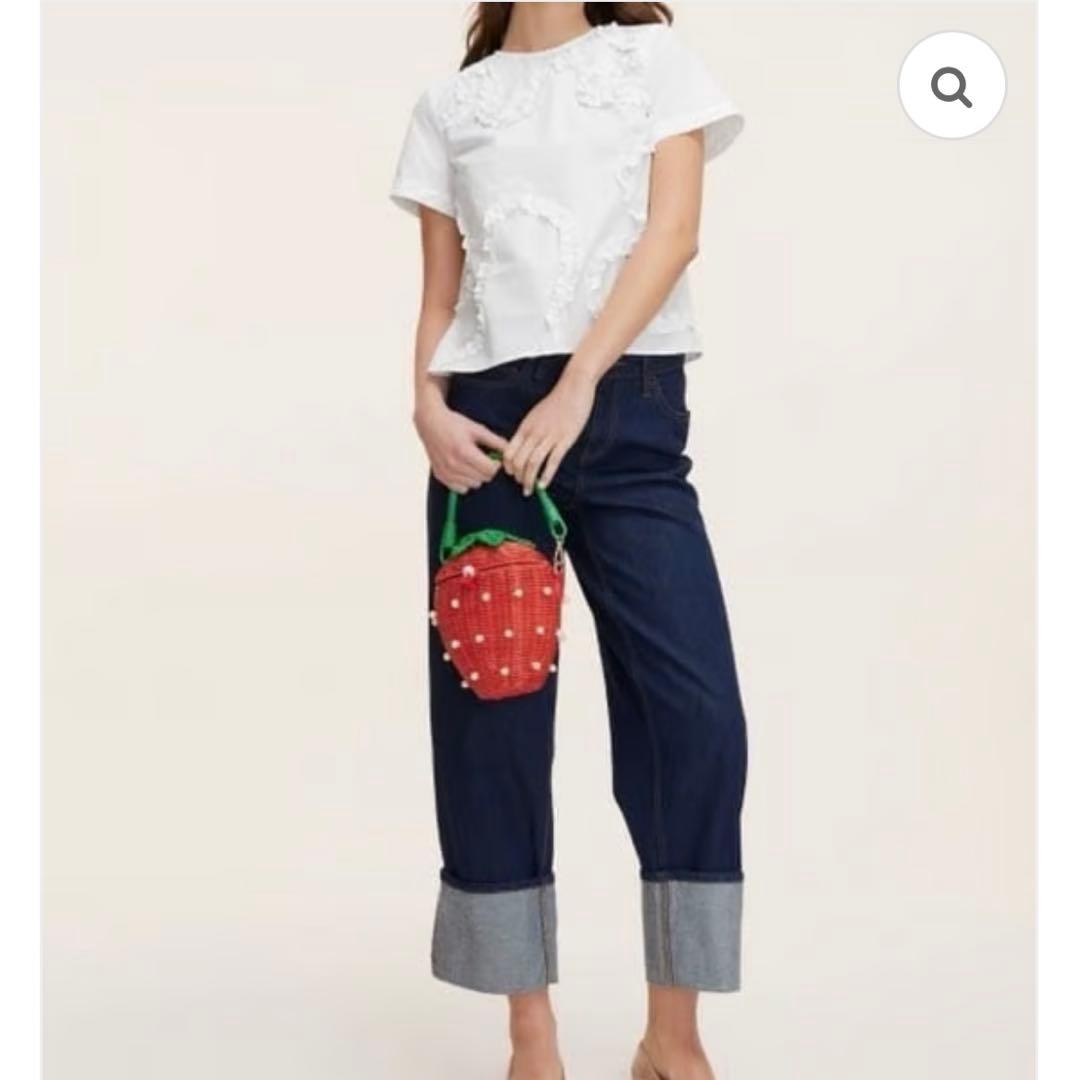 ケイトスペードターゲットコラボ完売品いちご　かごバッグ新品