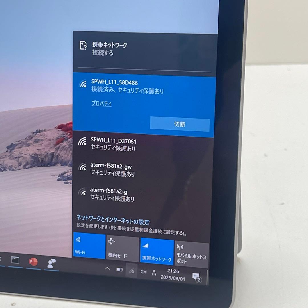 #205 Surface Go 2 モデル1927 LTE対応 Office付き
