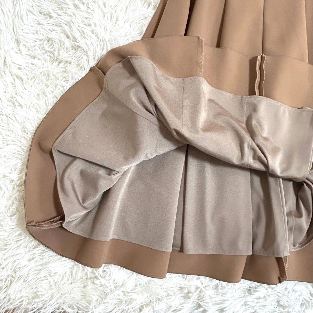 極美品✨フォクシー ロゴファスナー スリムタック フレア ワンピース 40