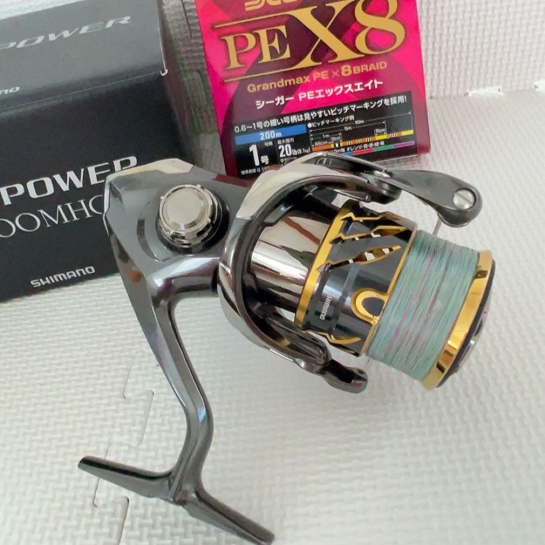 美品SHIMANOスピニング20ツインパワー3000MHGシーガーPEX8