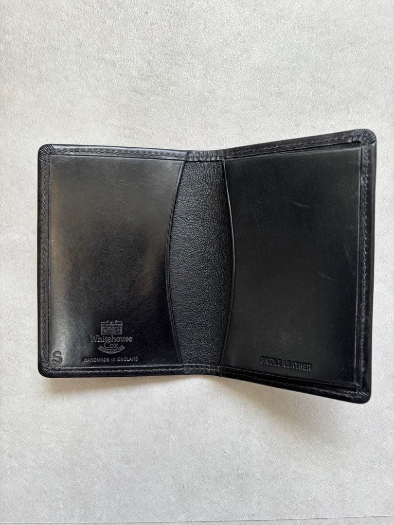 ホワイトハウスコックス Whitehouse Cox 名刺入れ　S7412 黒