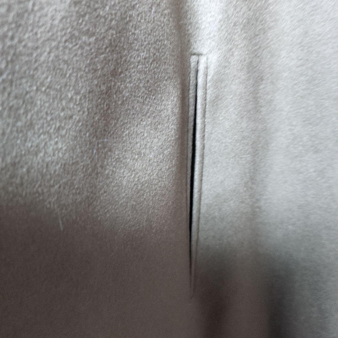 オリーブグリーン ケープコート ファー付き