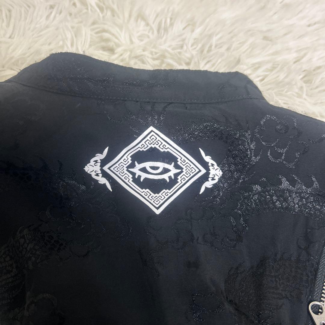 ♡美品♡ REFLEM ショルダー　ZIP 総柄　チャイナ　シャツ レフレム