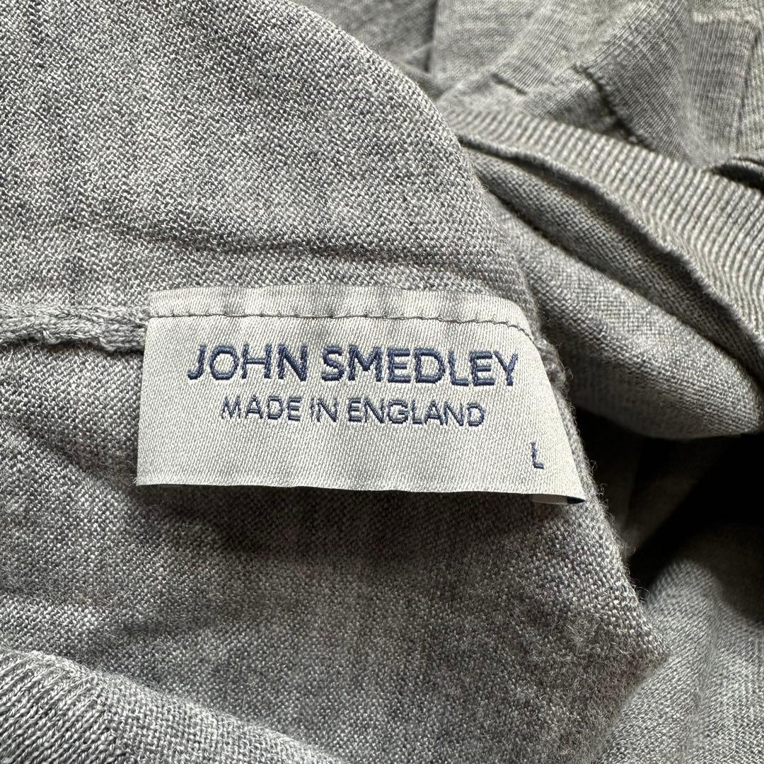 未使用級 L◎ジョンスメドレー 30G エクストラファイン メリノウールセーター