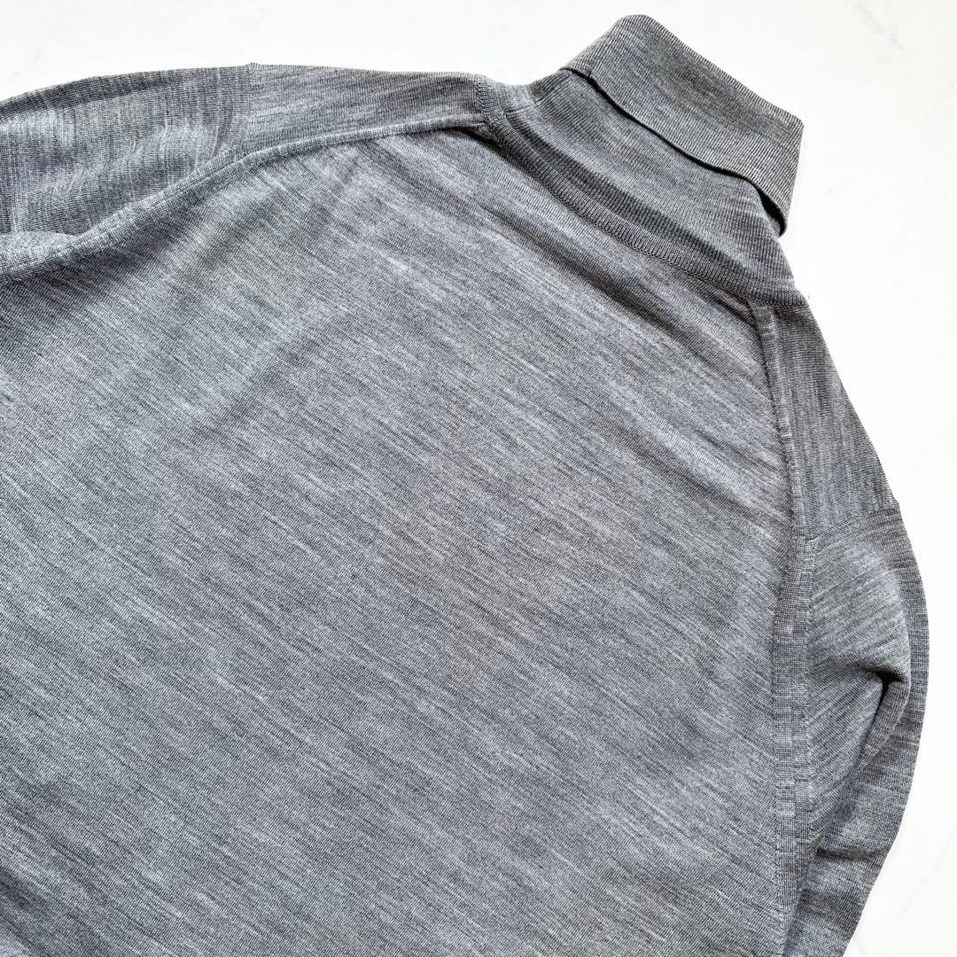 未使用級 L◎ジョンスメドレー 30G エクストラファイン メリノウールセーター