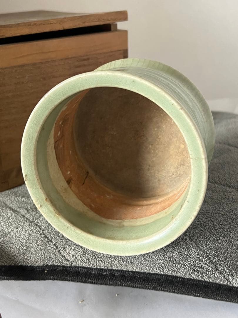 古美術・青磁香炉；XG—-0022