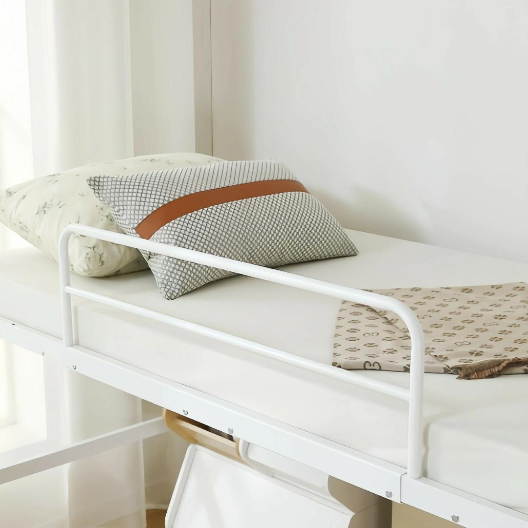 超人気！【高さ90cm】北欧風 シングルベッド 耐震 ベッドBlack