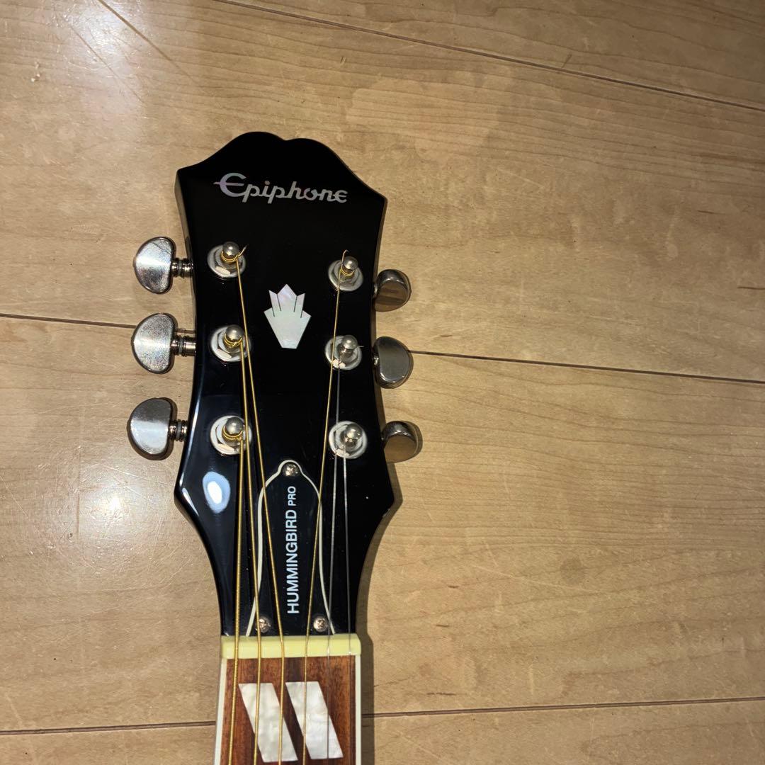 （美品）Epiphone Hummingbird PRO エレアコ ネイビー色