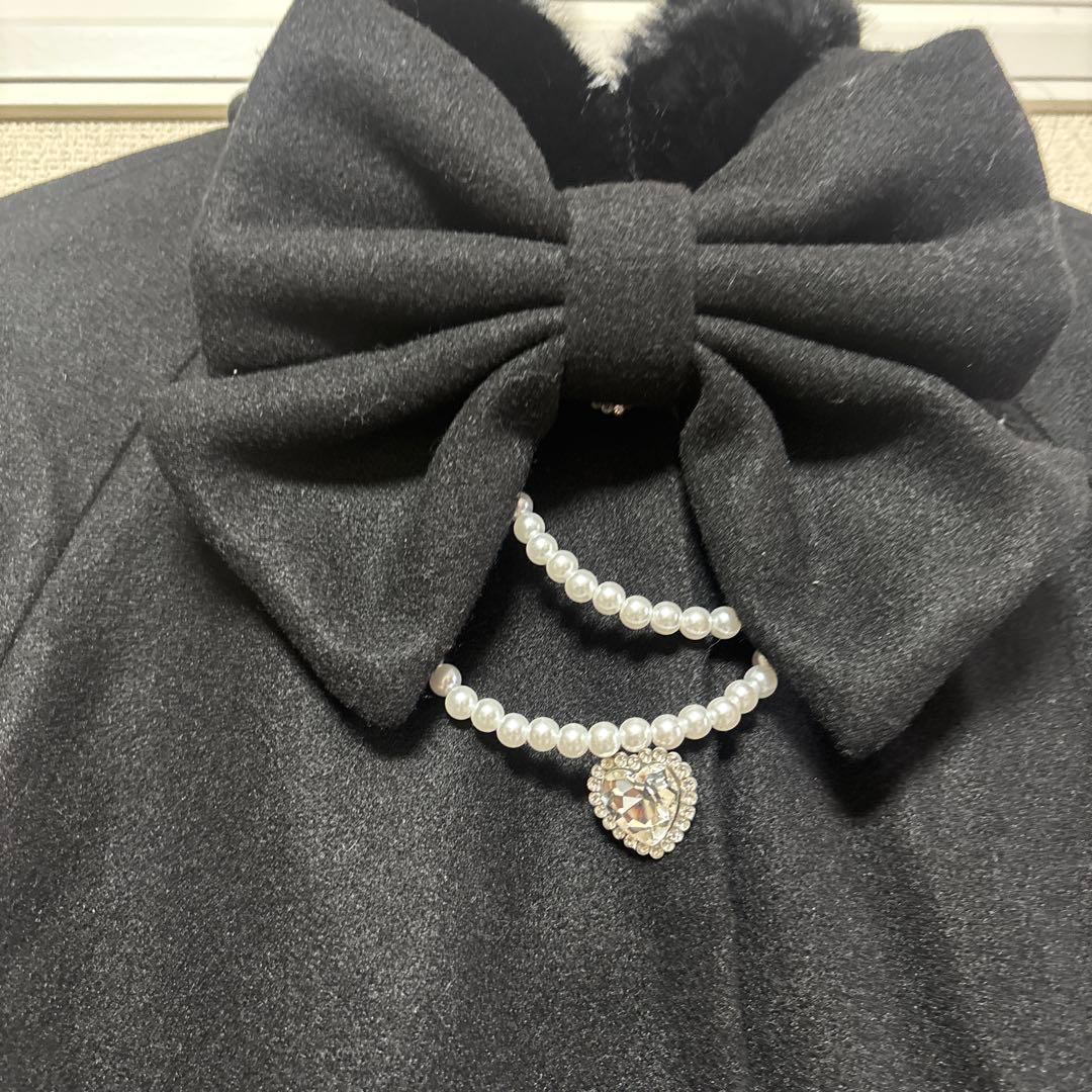 MARS　ポンチョケープコート 黒