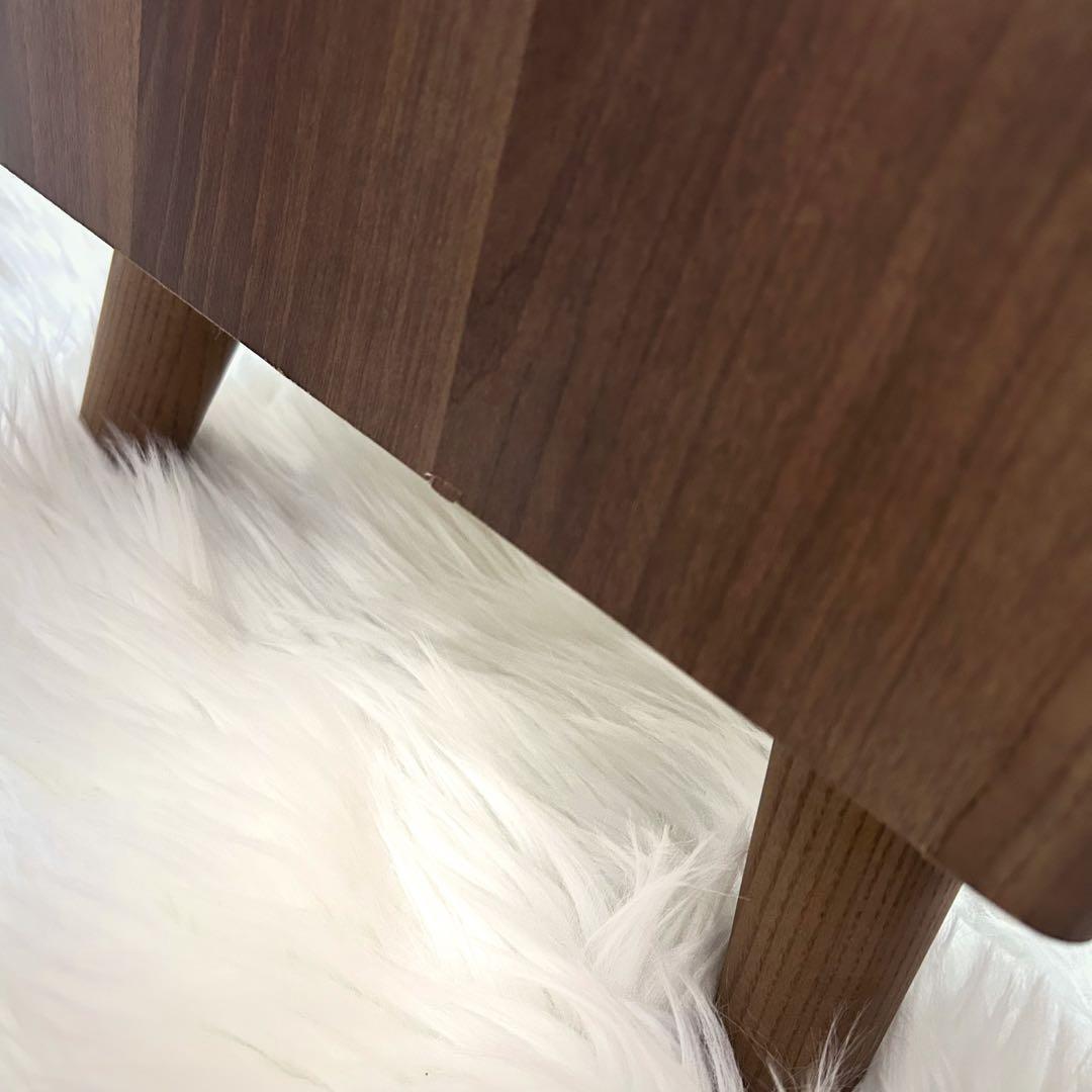 【廃盤希少】ニトリ　NITORI ナイトテーブル　アーシュ2段　コンセント2 ②