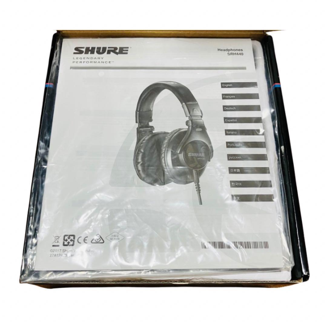 美品　SHURE SRH440 プロフェッショナルスタジオヘッドフォン