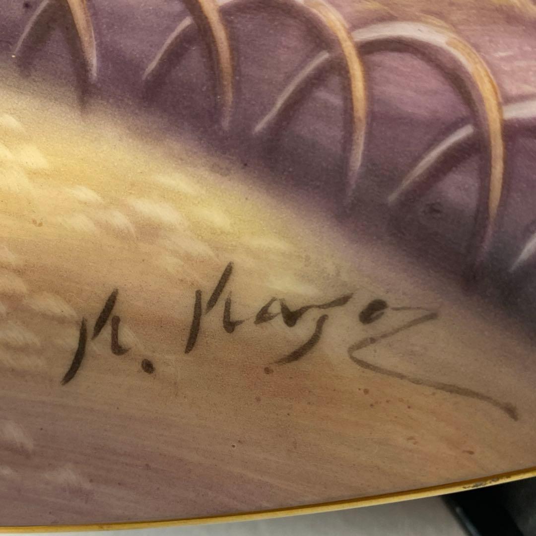 ノリタケ 飾り絵大皿 ヴンテージ 絵柄 当時のノリタケの森？