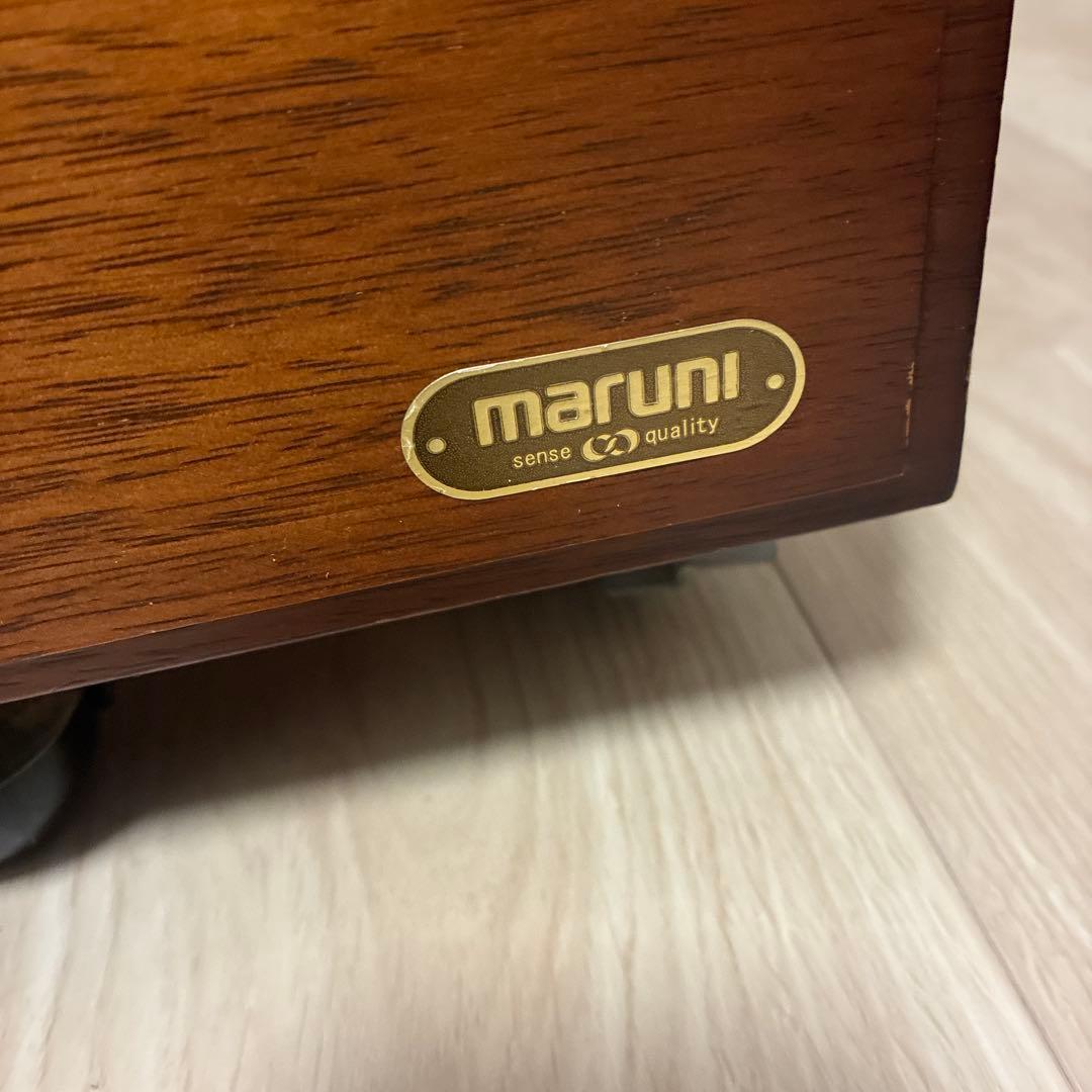 maruni サイドテーブル 引き出し　鍵付き　袖机　キャスター付　マルニ家具