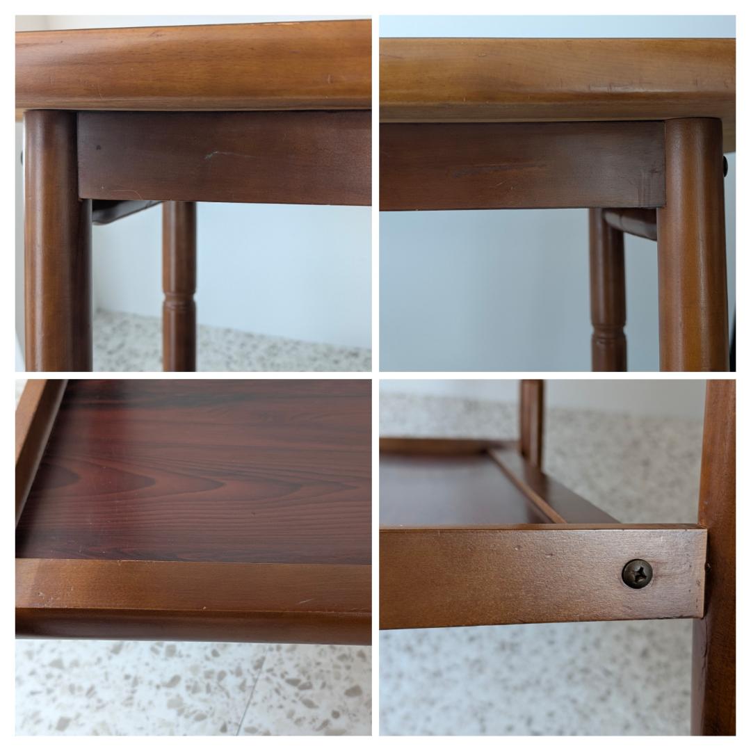 70s ビンテージ 大理石柄 ウッド テーブル ミッドセンチュリー レトロ