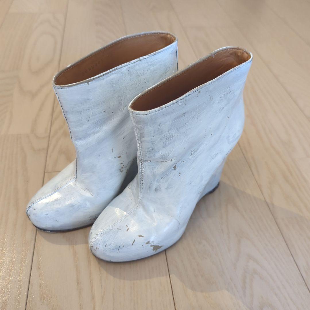 Maison Margiela　ペイント　ウェッジソール　ブーツ　希少　正規品