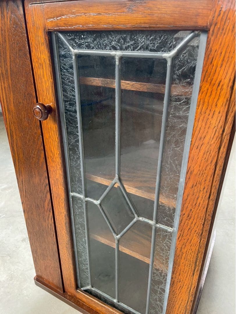 三越　ブルージュ　ステンドグラスサイドテーブル　収納棚