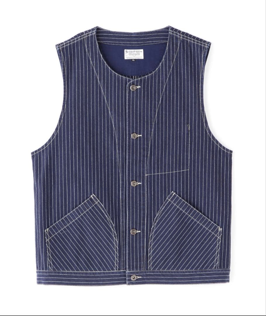 SCHOTT オールドヒッコリーデニムベスト