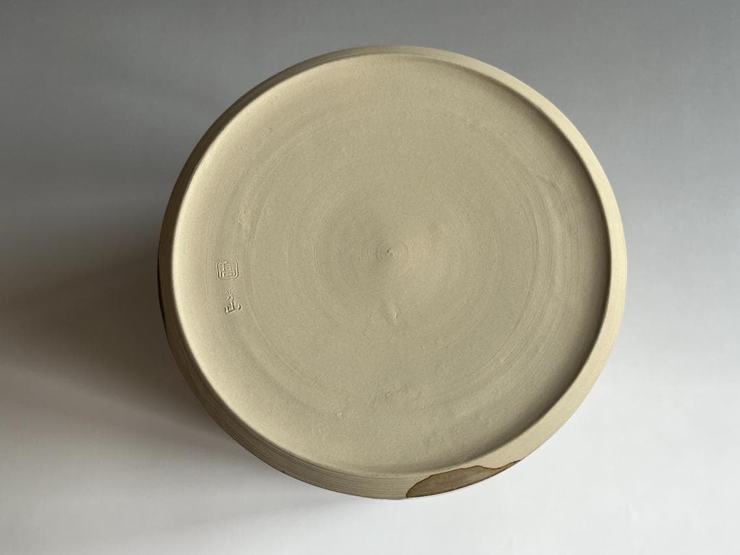 亀井楽山　高取焼　水指　而妙斎書付　茶道具　表千家