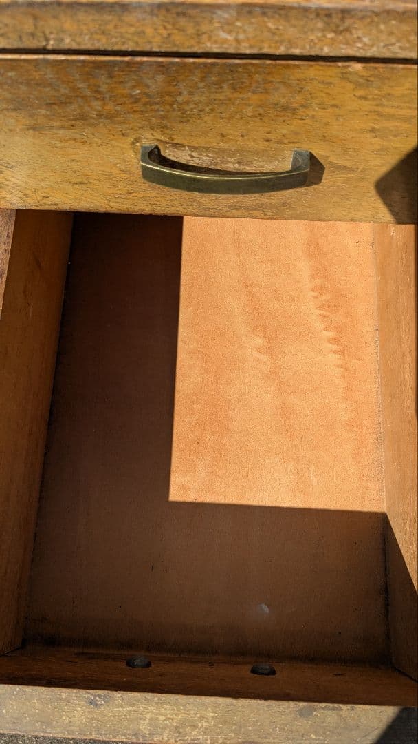 木製シンプルデスク 昭和レトロ 勉強机 机 古民具 古民家 アンティーク