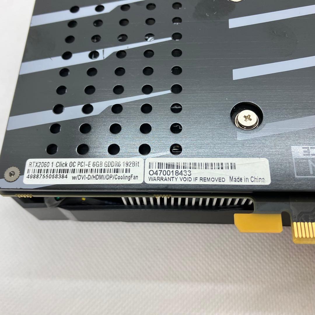 グラフィックボード・グラボ・ビデオカード GG-RTX 2060 1Click OC PCIE 6GB GDDR6 107