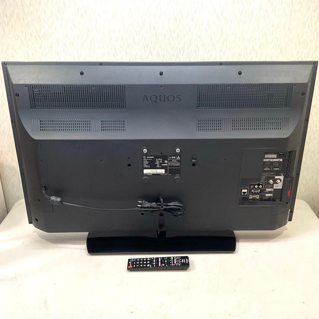 【しゅうゆう】美品裏録対応40型 シャープ 液晶テレビ アクオス フルHD