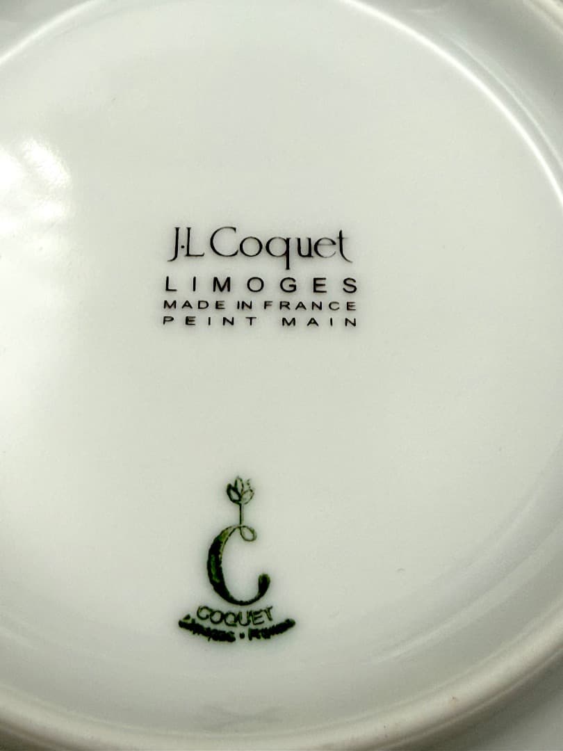 【新品】J.L Coquet リモージュ 金彩プレート 2枚セット