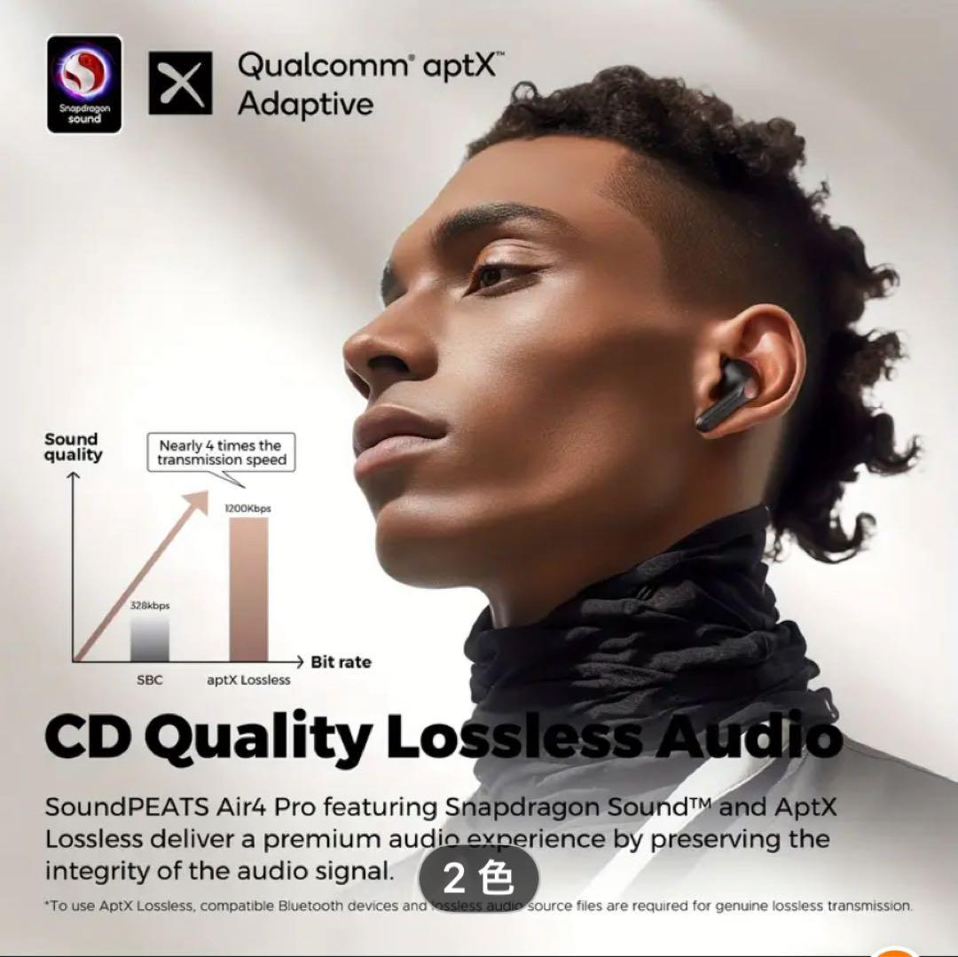 SoundPEATS Air4 Pro ワイヤレスイヤホン