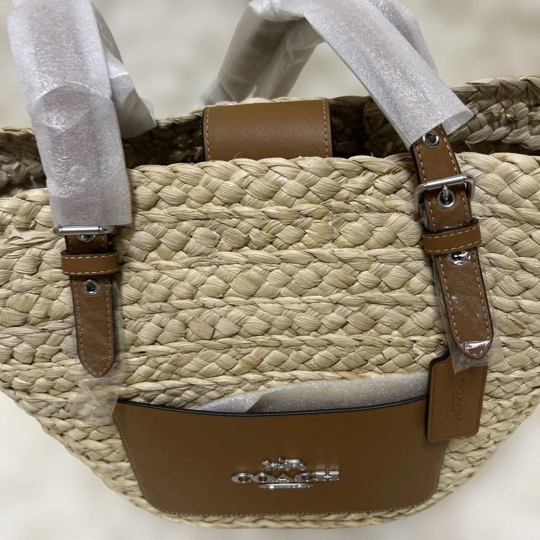 【タグ付き新品未使用】 COACH コーチ かごバッグ ラージ トートバッグ