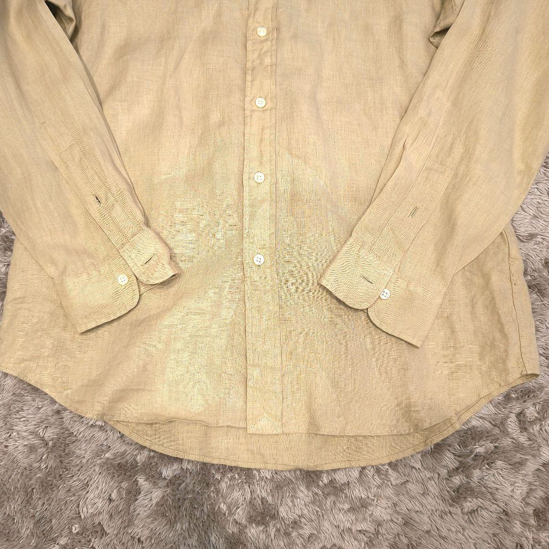 ✨極美品 ポロ ラルフローレン ベージュリネンシャツ SP クラシックフィット