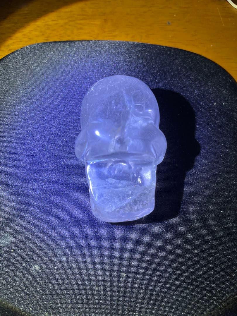 天然石 水晶 スカル 髑髏 ドクロ パワーストーン 幸運 置物 風水 魔除