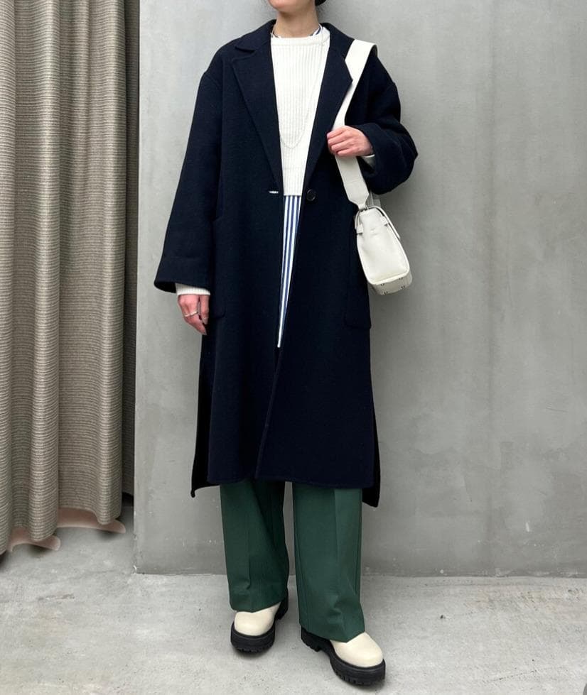 22aw Beauty & Youth テーラード リバーコート M