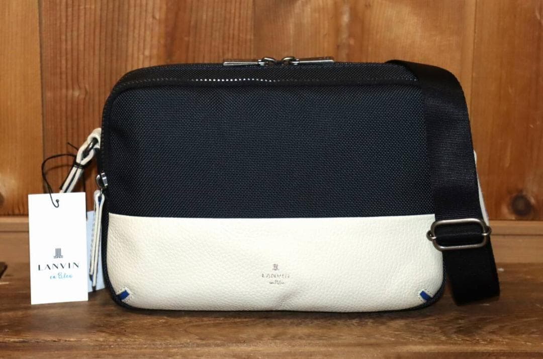 新品 LANVIN en Bleu ホライゾン ショルダーバッグ Ⓗ