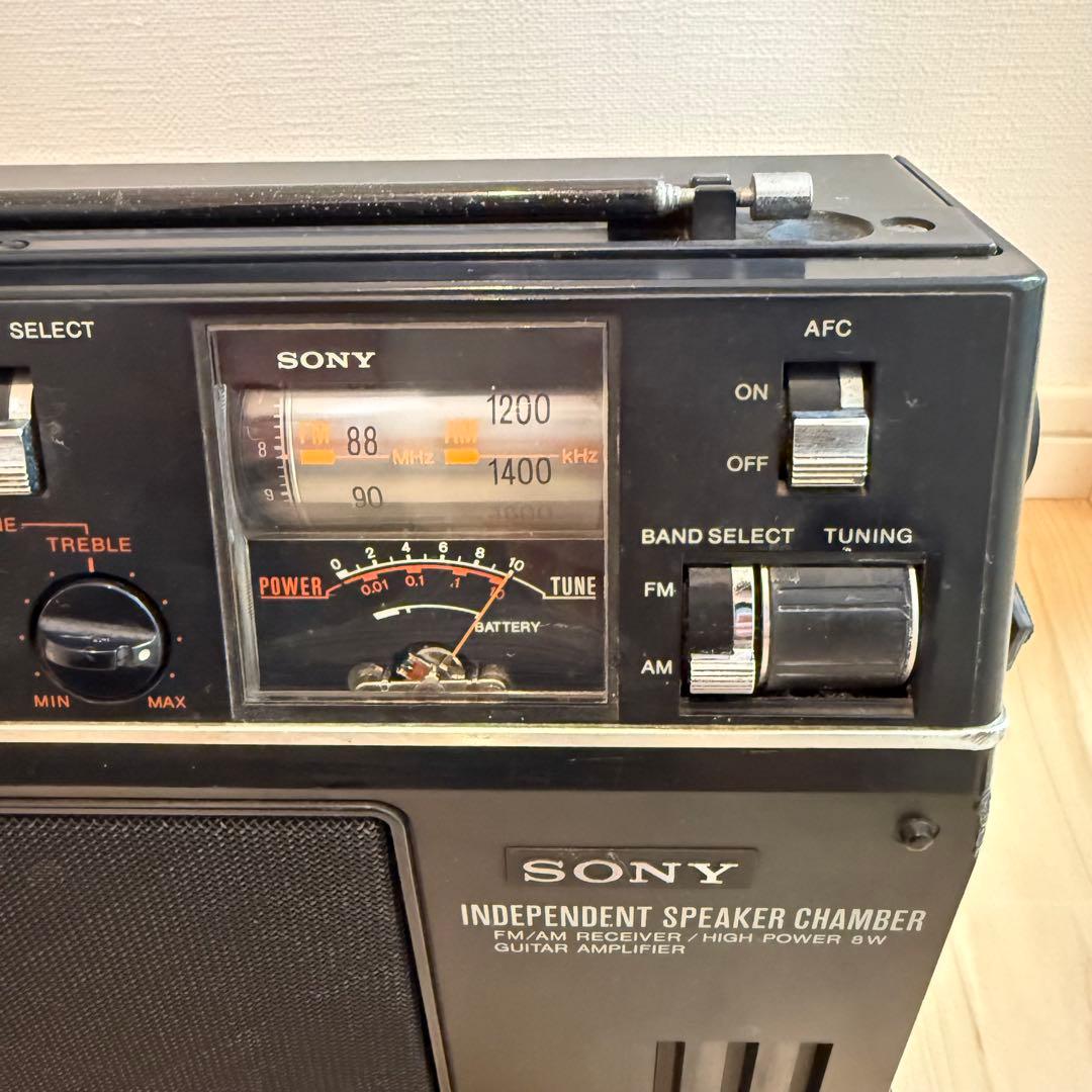 SONY ソニー ICF-9090 ギターアンプ ラジオ 昭和レトロ