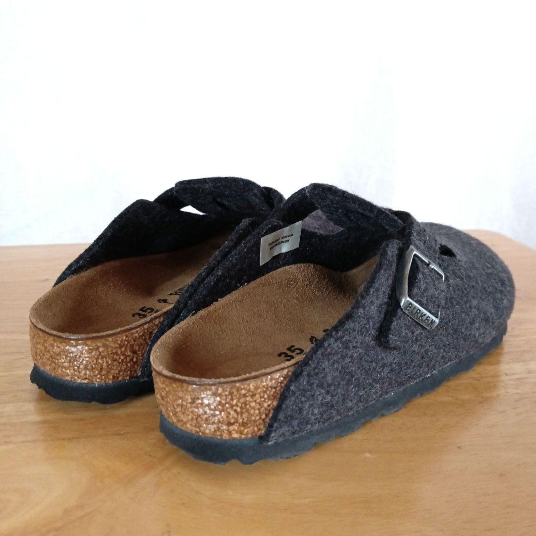 極美品◆ビルケンシュトック　ボストン　フェルト　35　BIRKENSTOCK