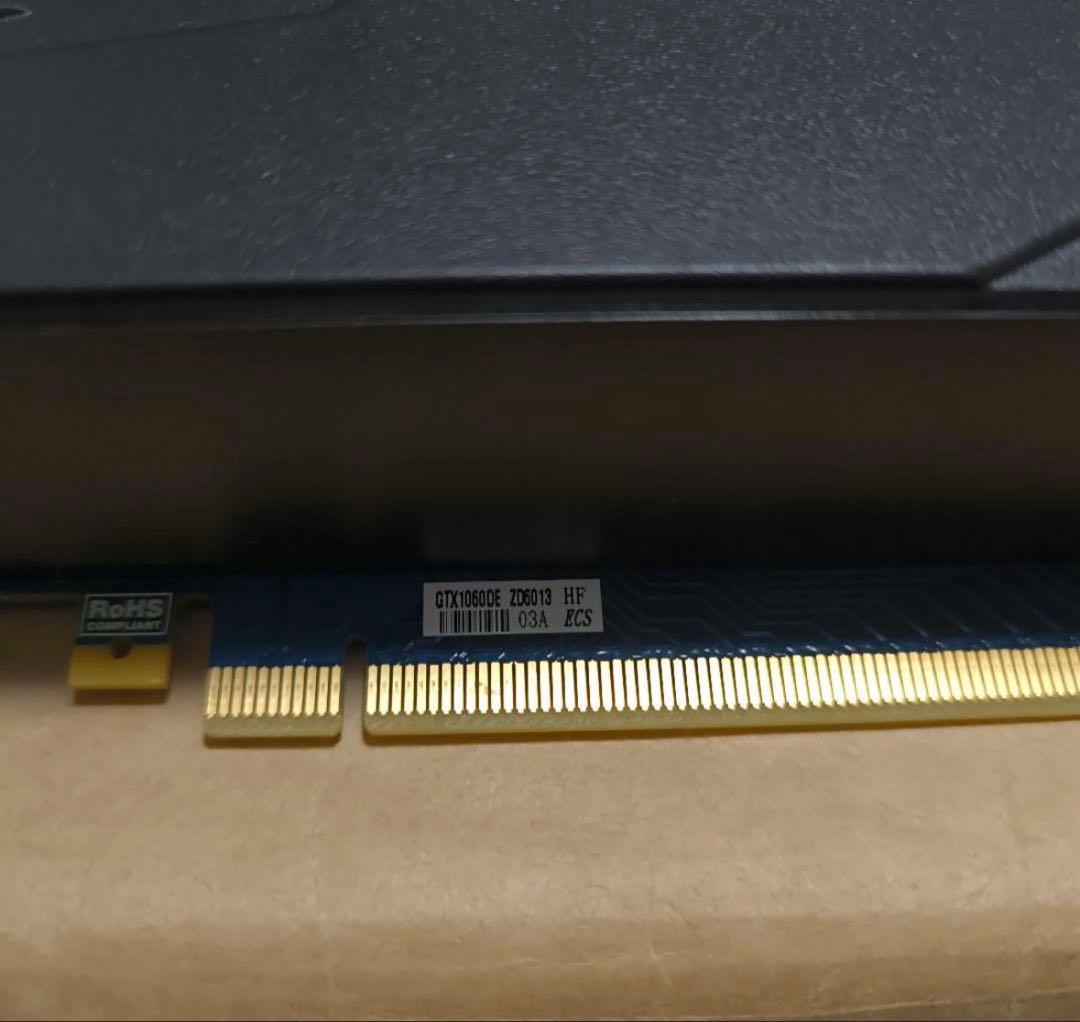 NVIDIA GeForce GTX 1060 6G 本体