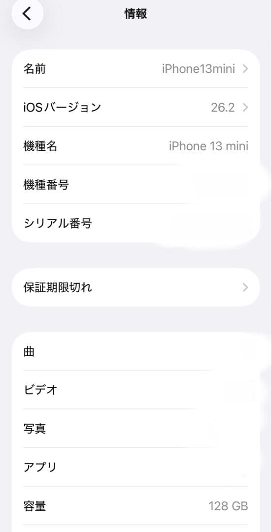 【spks53u9】Apple iPhone 13 mini