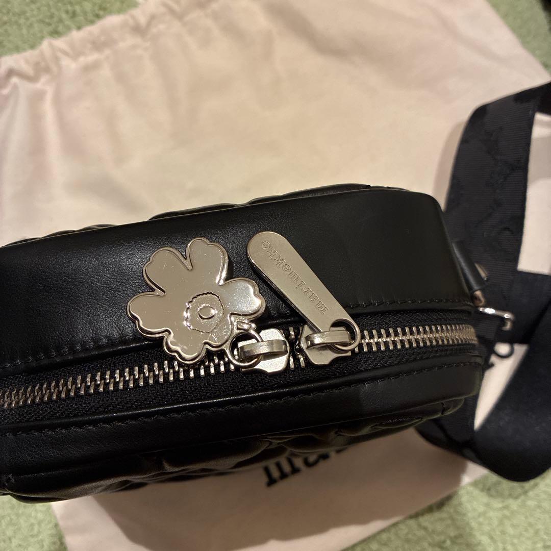 marimekko ブラックショルダーバッグ